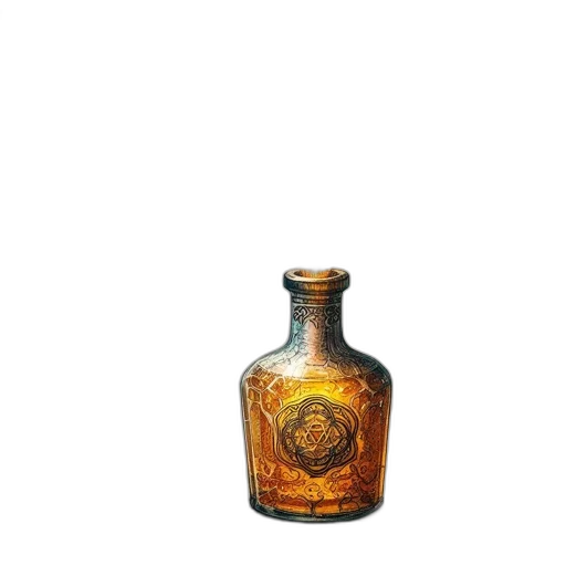 bottle, crown, weapon, jewelry transparent PNG cut-out