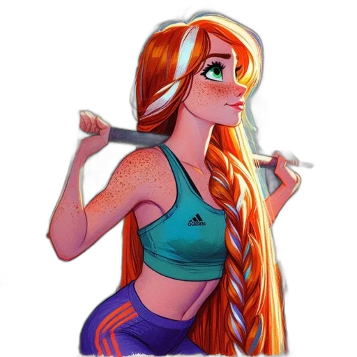 staff, hair, weapon, sword transparent PNG cut-out