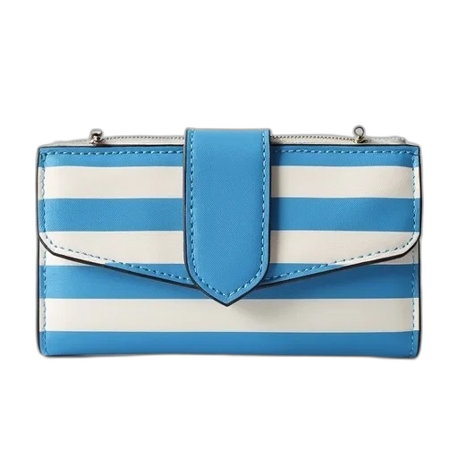 blue, toryknell, stripe, wallet transparent PNG cut-out