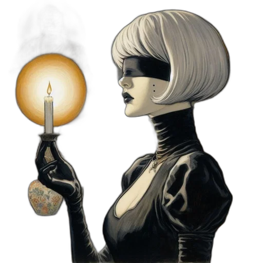 staff, jewelry, mask, comic book art transparent PNG cut-out