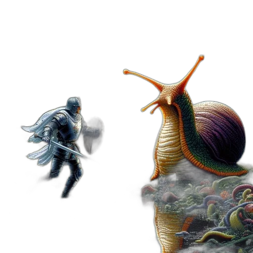 creature, dragon, hair, robot transparent PNG cut-out