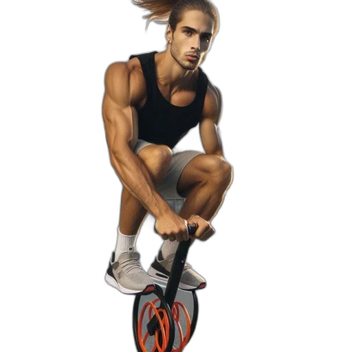 hair, weapon, staff, photorealistic transparent PNG cut-out