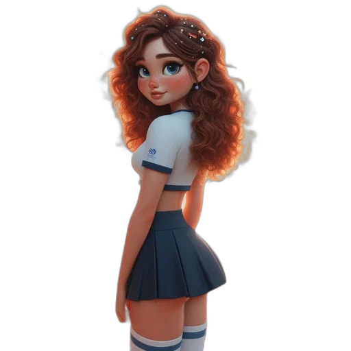 dress, staff, concept art, 3d render transparent PNG cut-out