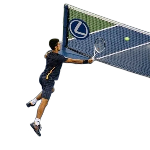 tennis, player, action, court transparent PNG cut-out