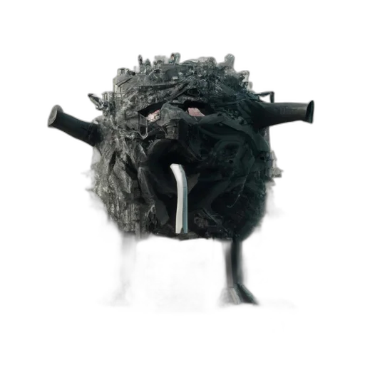 mask, hair, animal, creature transparent PNG cut-out