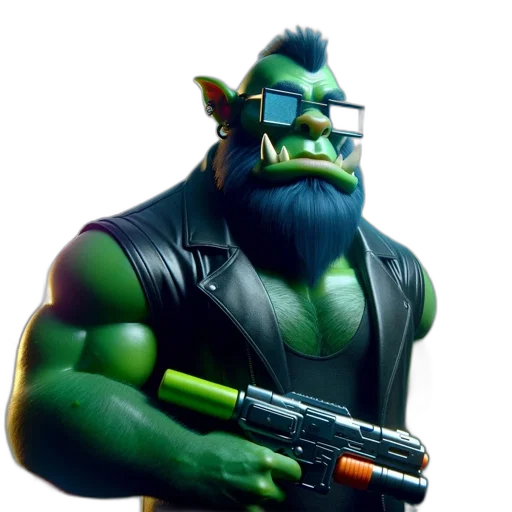 weapon, staff, animal, creature transparent PNG cut-out