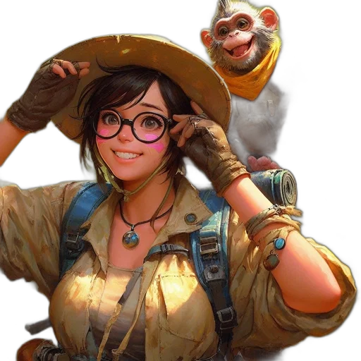 staff, animal, face, weapon transparent PNG cut-out