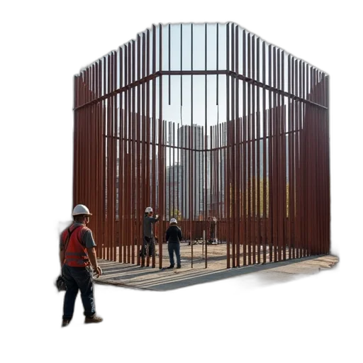 building, 3d render, concept art, construction transparent PNG cut-out