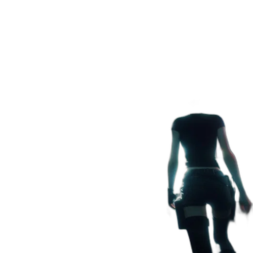 dress, robot, staff, weapon transparent PNG cut-out