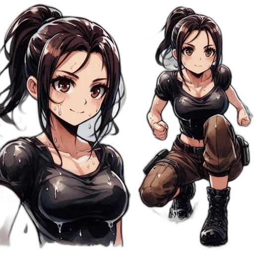 concept art, anime, comic book art, fantasy art transparent PNG cut-out