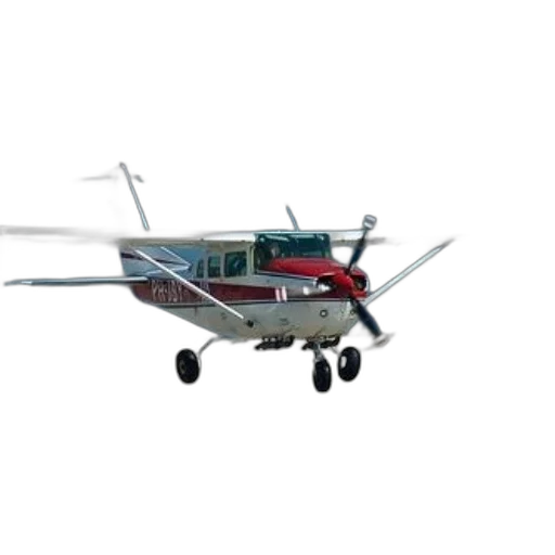 small, red, white, airplane transparent PNG cut-out