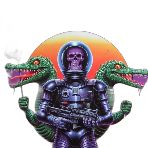 dragon, weapon, robot, jacket transparent PNG cut-out