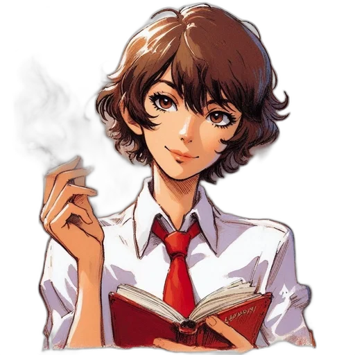 staff, face, anime, pixel art transparent PNG cut-out
