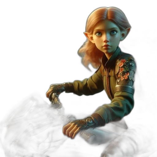 jacket, face, staff, concept art transparent PNG cut-out