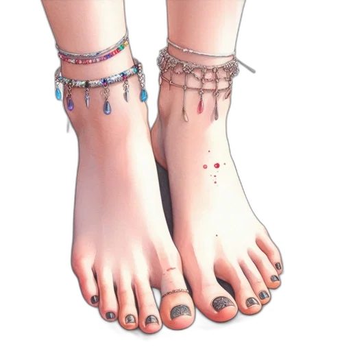 jewelry, shoes, watercolor, photorealistic transparent PNG cut-out