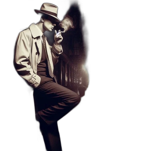 jacket, hat, staff, mask transparent PNG cut-out