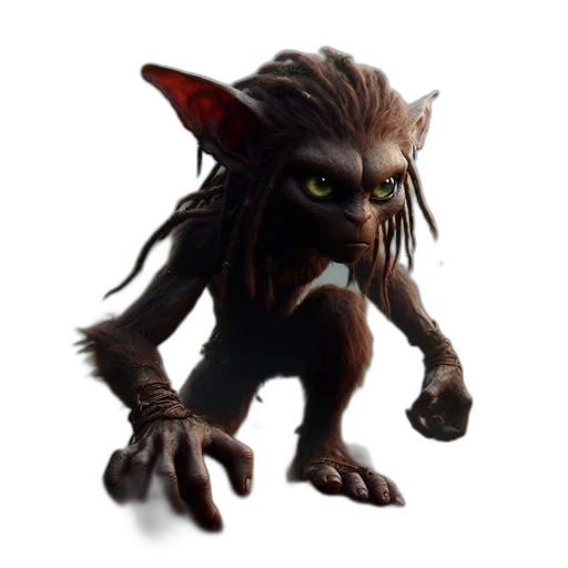 creature, staff, animal, mask transparent PNG cut-out