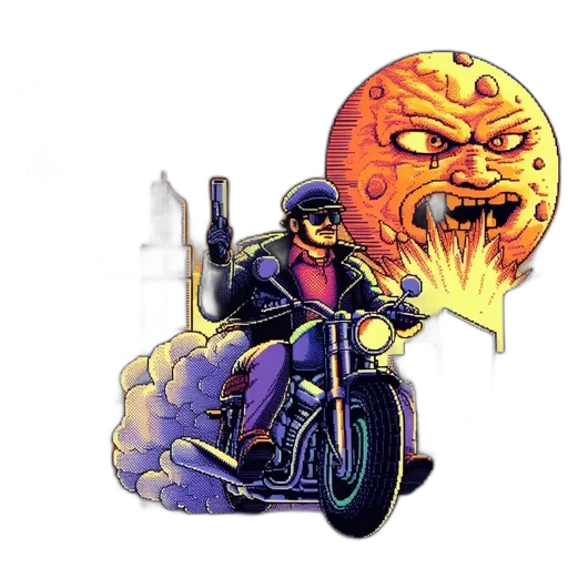 jacket, concept art, pixel art, comic book art transparent PNG cut-out