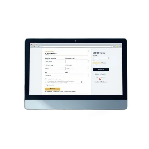 staff, website, registration, screen transparent PNG cut-out