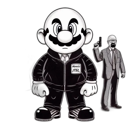 mask, jacket, robot, cartoon transparent PNG cut-out