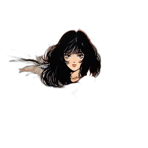 hair, creature, face, dragon transparent PNG cut-out