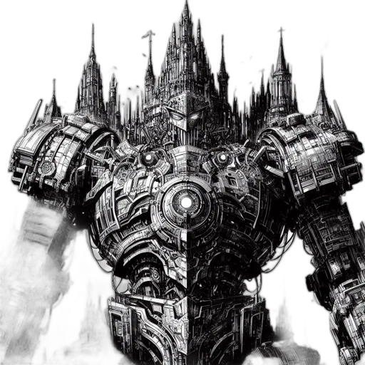 robot, concept art, fantasy art, comic book art transparent PNG cut-out