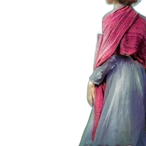dress, jacket, staff, face transparent PNG cut-out