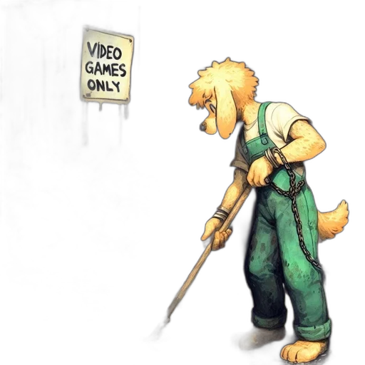 staff, concept art, pixel art, comic book art transparent PNG cut-out