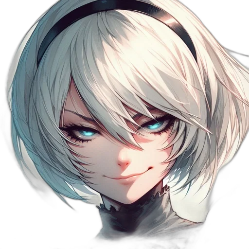 face, mask, hair, robot transparent PNG cut-out