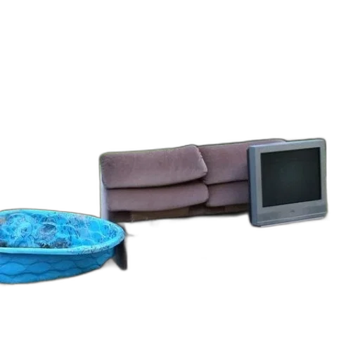 furniture, jewelry, vaporwave, blue transparent PNG cut-out