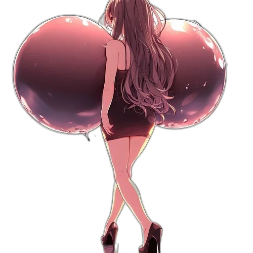 dress, umbrella, hair, staff transparent PNG cut-out