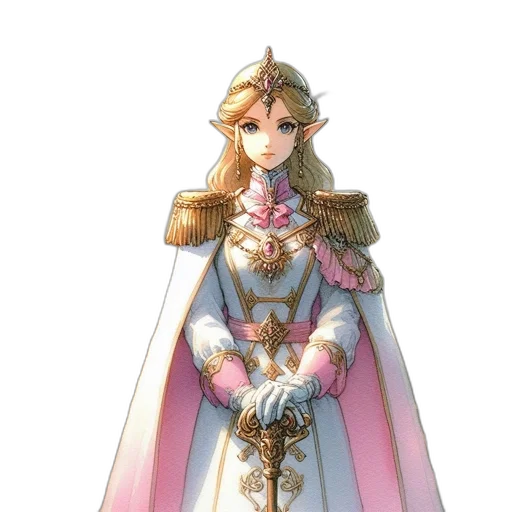 crown, sword, staff, dress transparent PNG cut-out