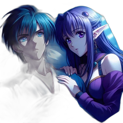 anime, fantasy art, pixel art, concept art transparent PNG cut-out