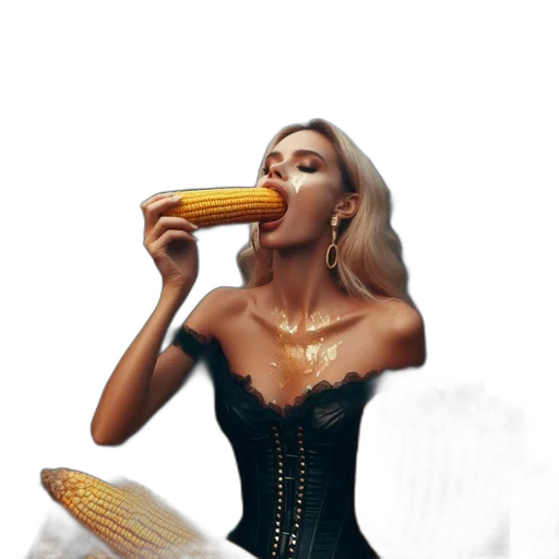 dress, food, concept art, photorealistic transparent PNG cut-out