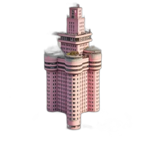 building, jewelry, 3d render, concept art transparent PNG cut-out