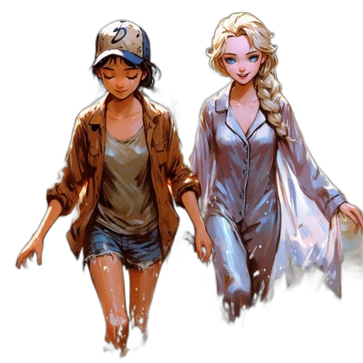 concept art, fantasy art, comic book art, 3d render transparent PNG cut-out