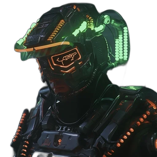 mask, robot, weapon, face transparent PNG cut-out