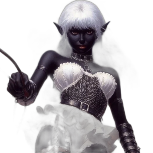 staff, mask, dress, creature transparent PNG cut-out