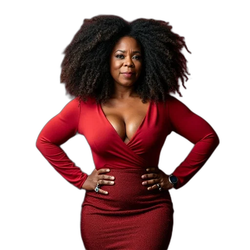 dress, hair, oprah, roots transparent PNG cut-out