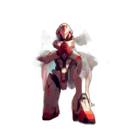 robot, mask, creature, weapon transparent PNG cut-out