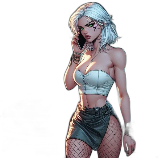 comic book art, concept art, fantasy art, cartoon transparent PNG cut-out