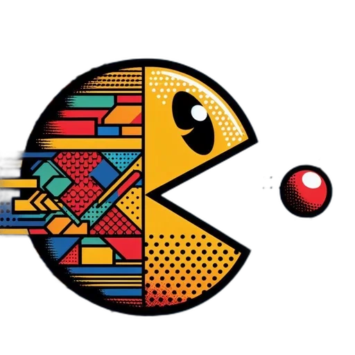 robot, mask, face, pixel art transparent PNG cut-out