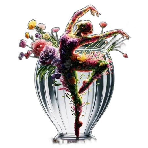 flower, concept art, fantasy art, pixel art transparent PNG cut-out
