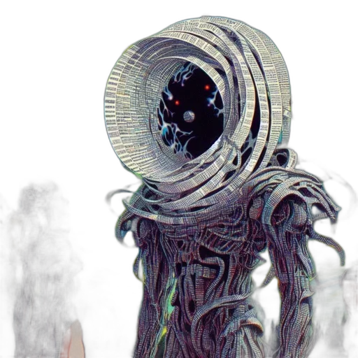 robot, creature, hair, dress transparent PNG cut-out