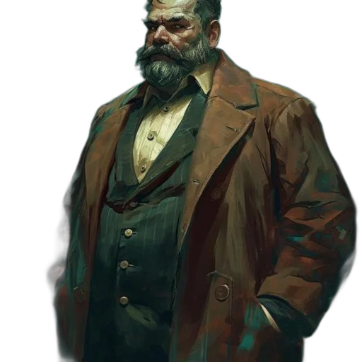 jacket, staff, concept art, cyberpunk transparent PNG cut-out