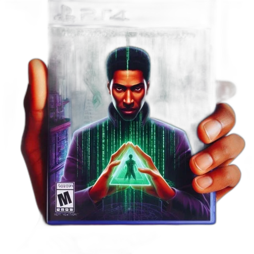 concept art, pixel art, cyberpunk, comic book art transparent PNG cut-out