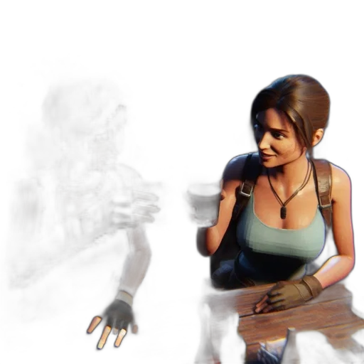 concept art, photorealistic, pixel art, 3d render transparent PNG cut-out