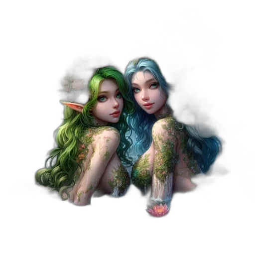 fantasy art, photorealistic, concept art, watercolor transparent PNG cut-out