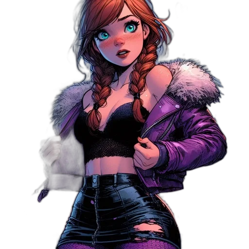 jacket, comic book art, concept art, cartoon transparent PNG cut-out