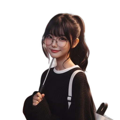 staff, face, jacket, dress transparent PNG cut-out